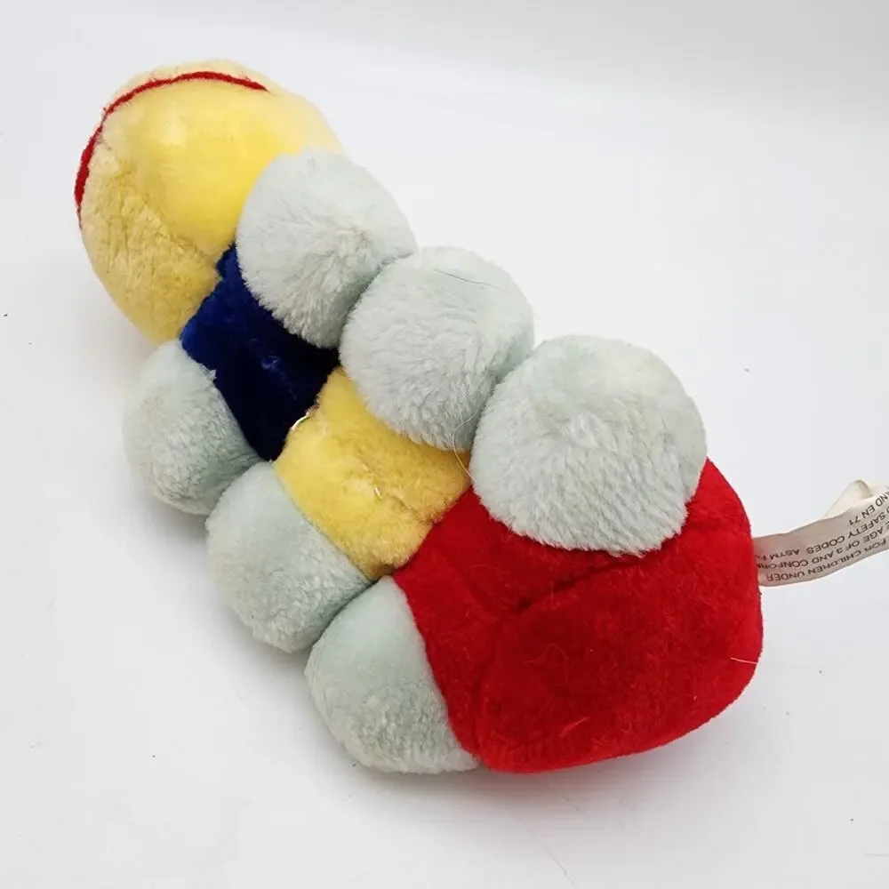 Vintage HugFun Caterpillar Worm Rattle Plush Stuffed Animal 10